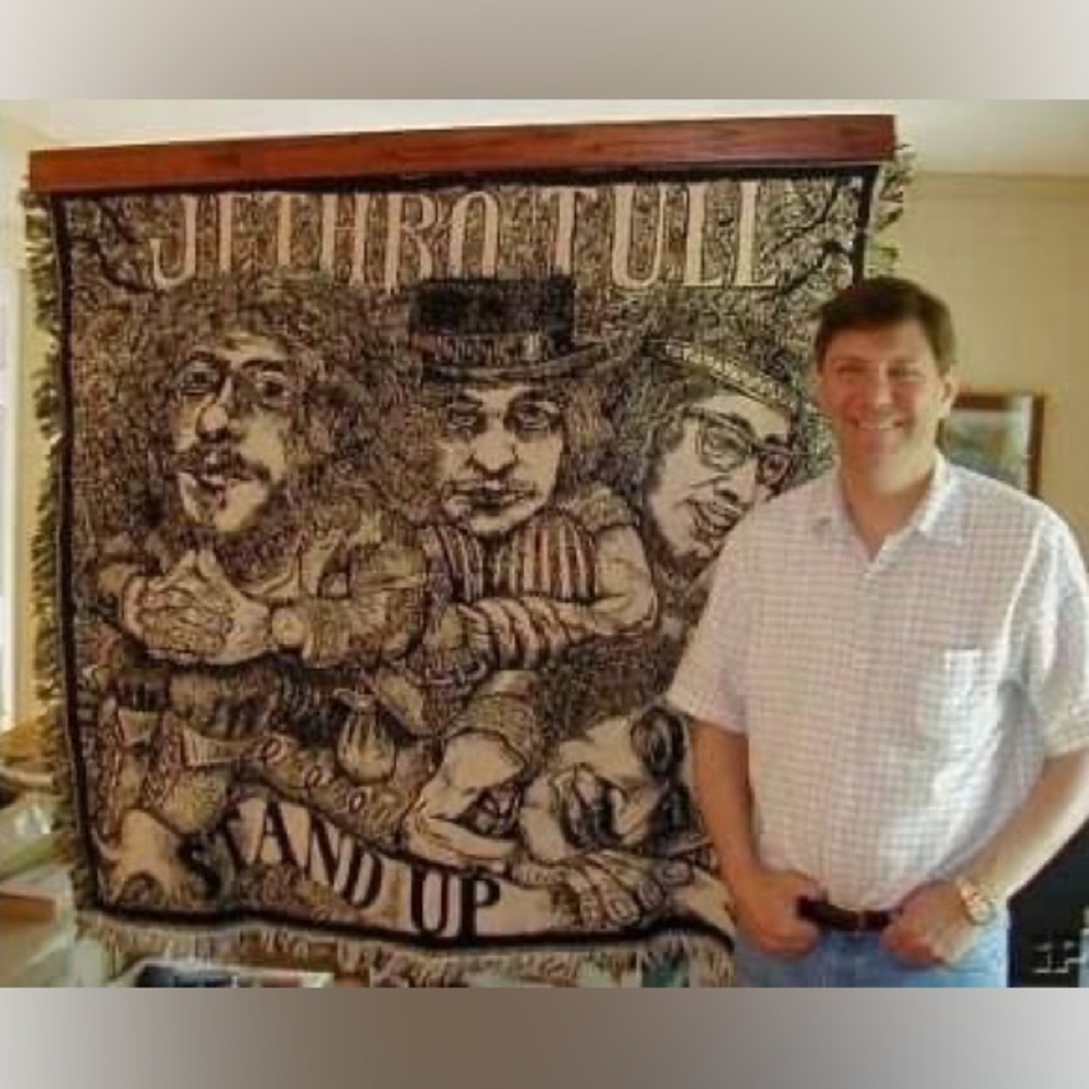 Jethro Tull Stand Up throw blanket Four Foot square.